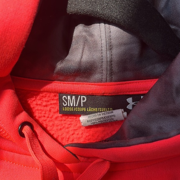 Small PINK under armour hoodie - not orange - Picture 3 of 3